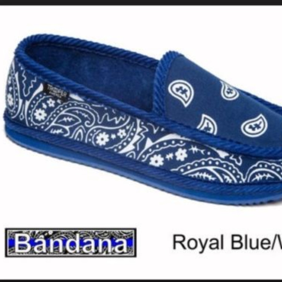 Trooper America Men's Bandana Print Slipper Shoe - Picture 5 of 6